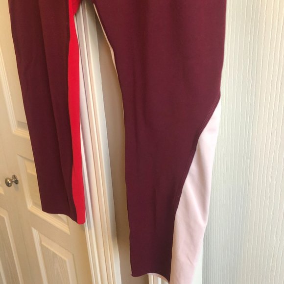 Athleta Asymmetric Elation 7/8 Tight, Red Garnet XL - Picture 4 of 15